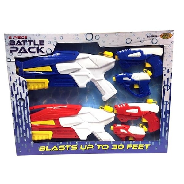 Water Sports 262976 Battlepack Toy Water Guns - 6 Piece 262976 - main